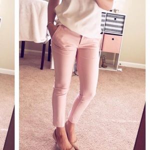 Light Pink Modern Skinny Ankle Loft pants